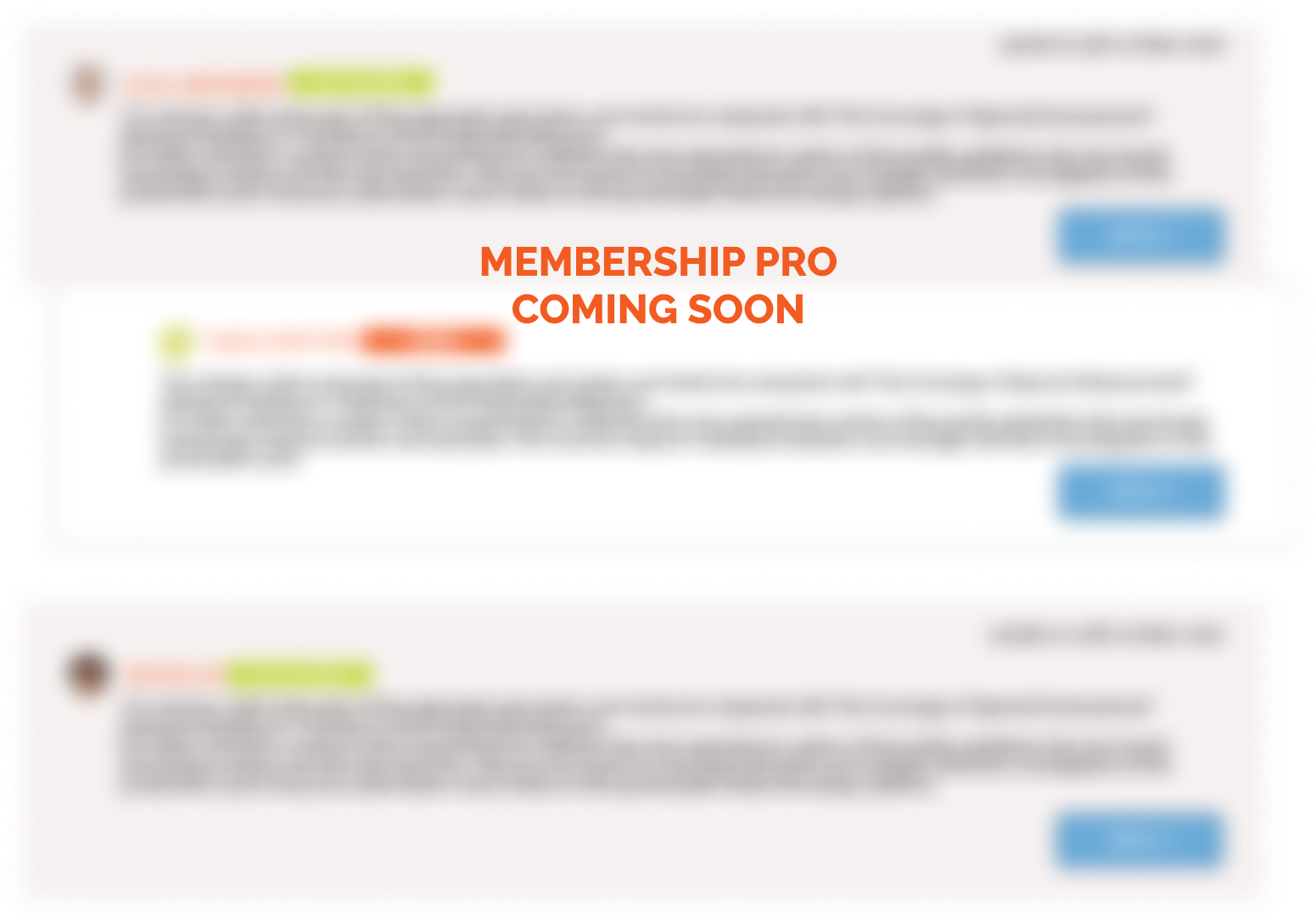 Membership Pro coming soon